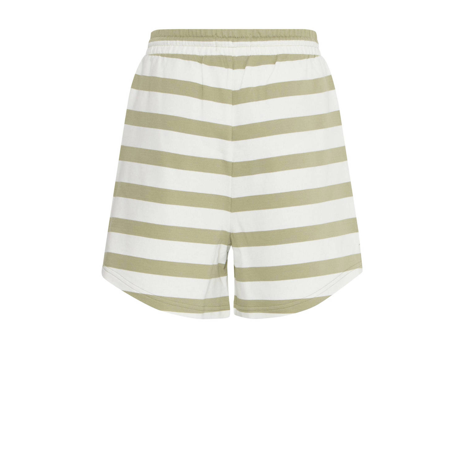 ICHI regular waist casual short olijfgroen