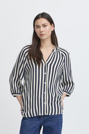 blouse blauw