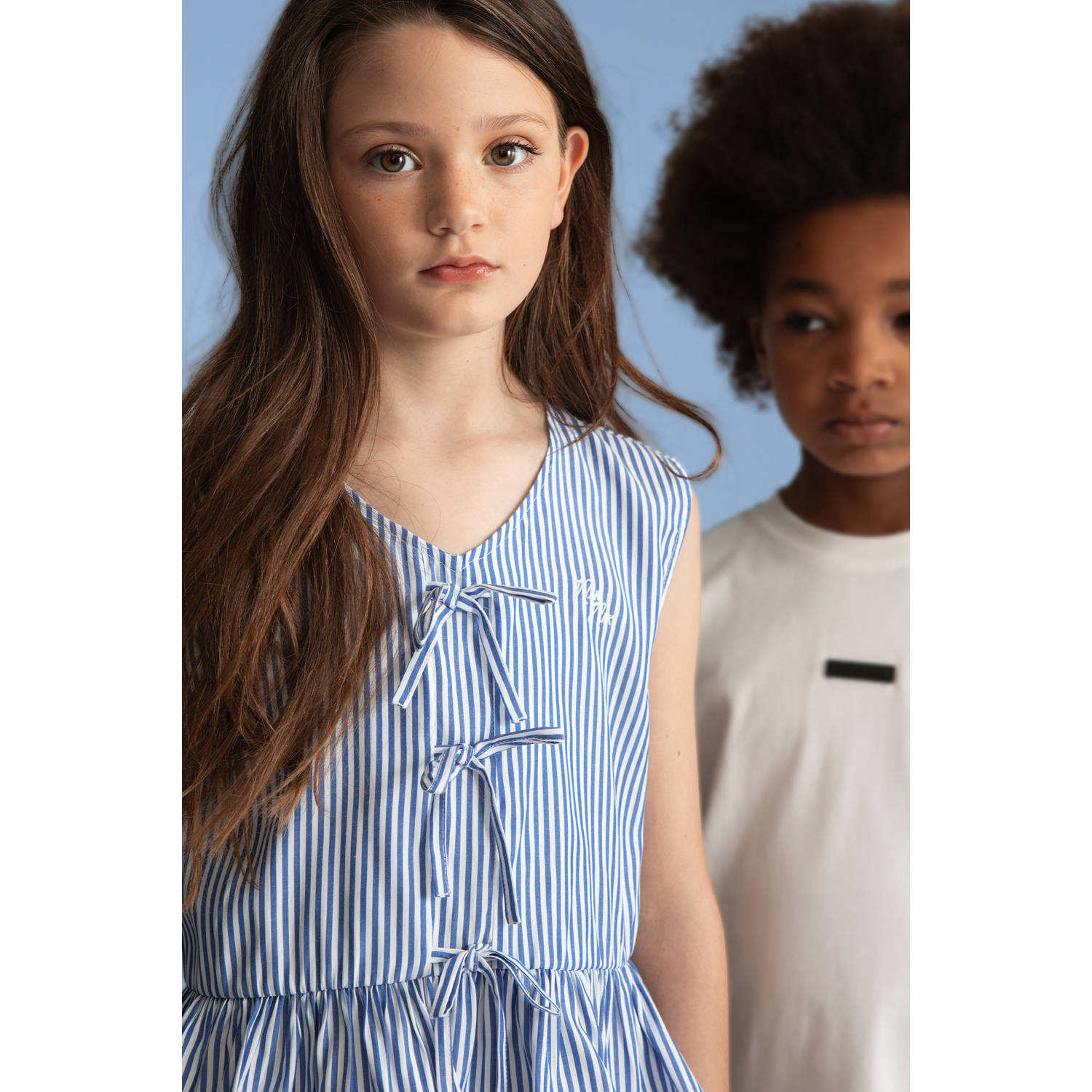 NIK&NIK mouwloze top blauw