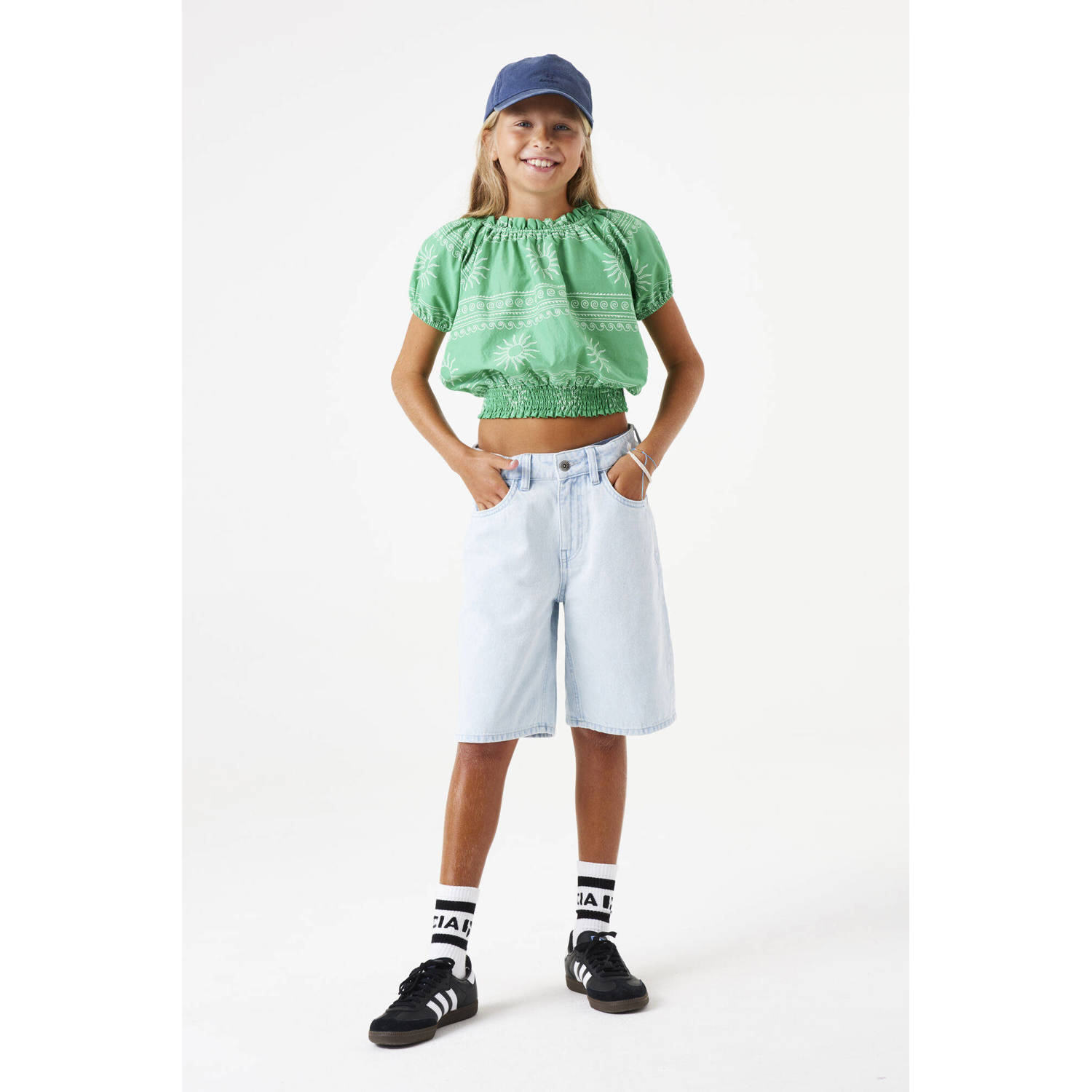 Garcia denim bermuda short bleached