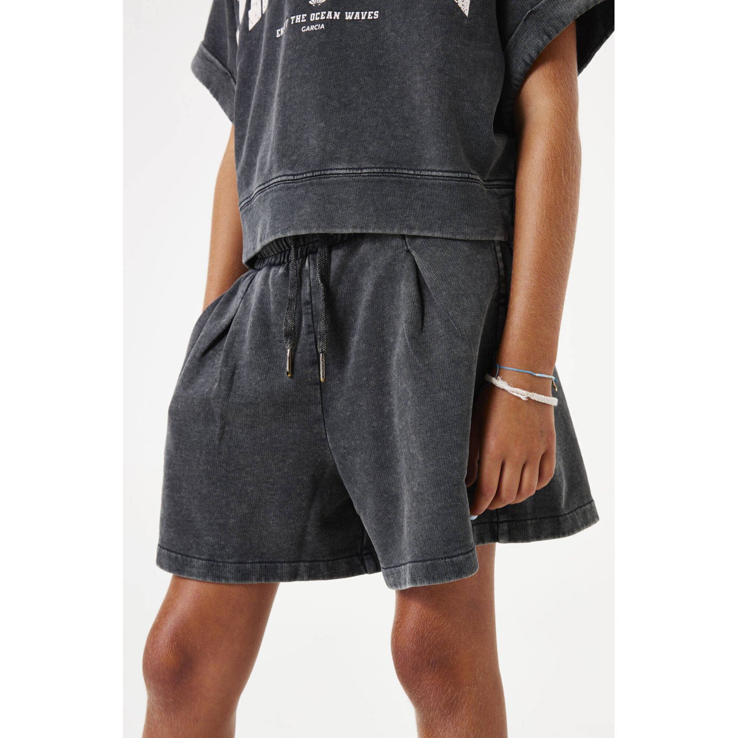 Garcia Regular fit sweatshorts in denimlook