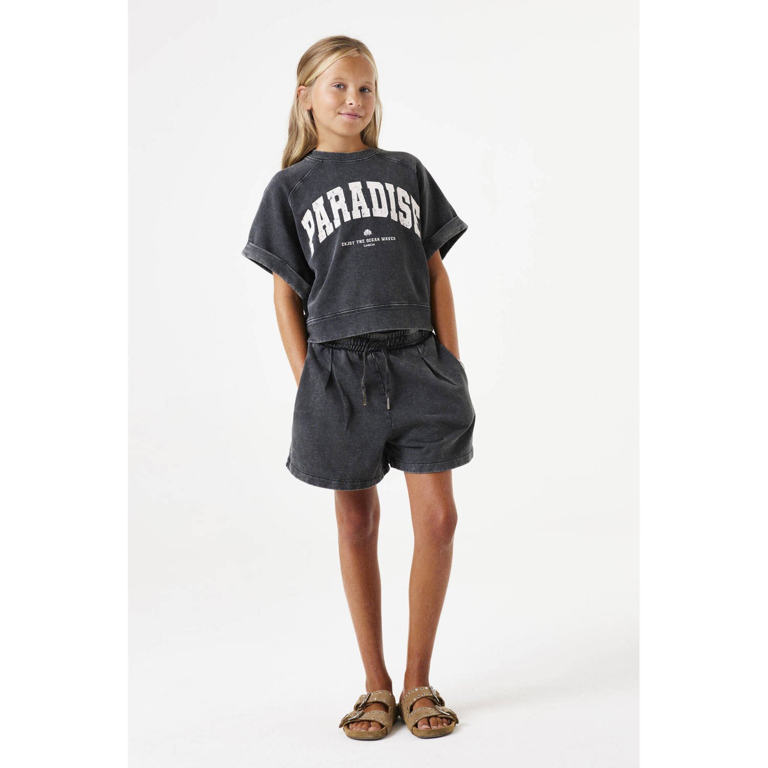 Garcia T-shirt met labelprint