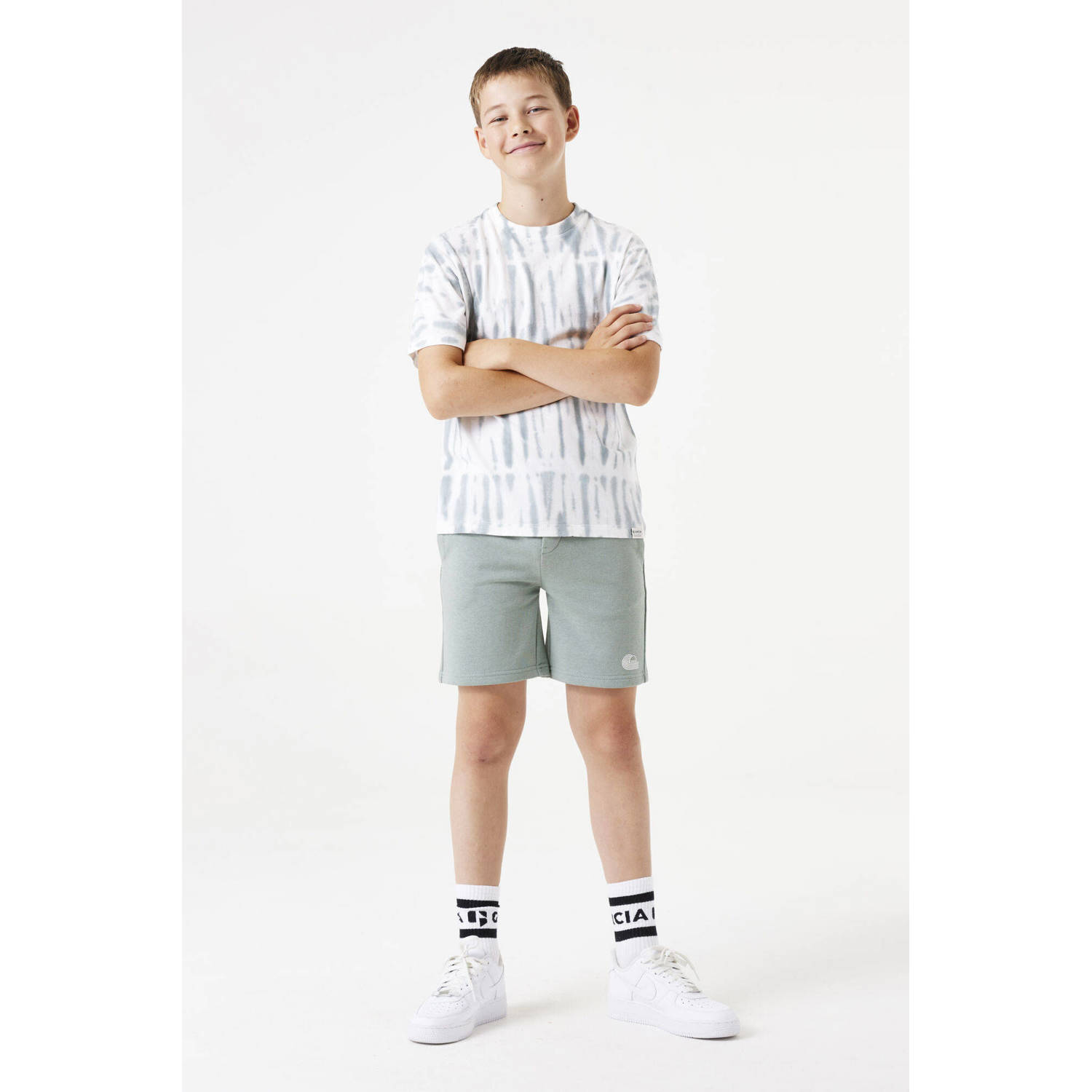 Garcia relaxed sweatshort lichtgroen