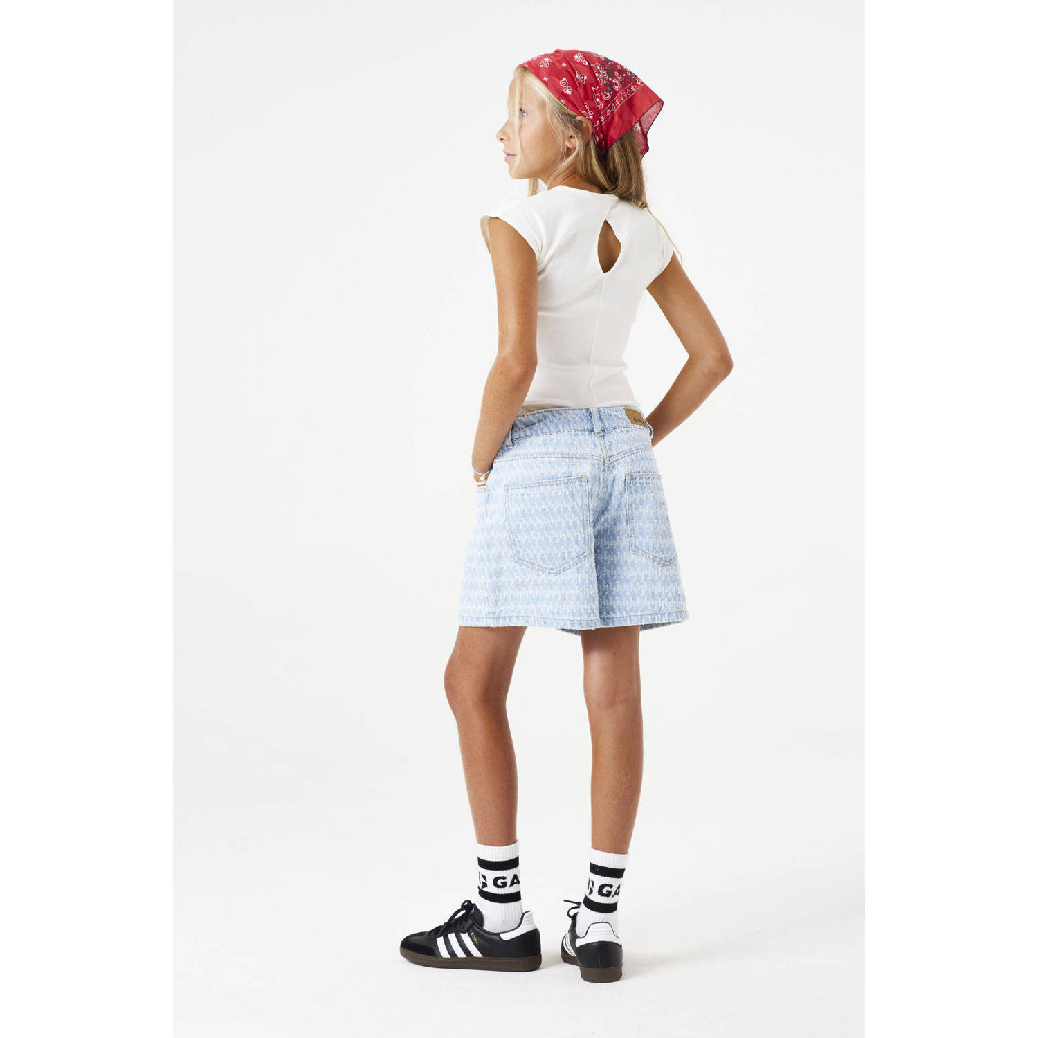 Garcia denim regular denim short light blue denim