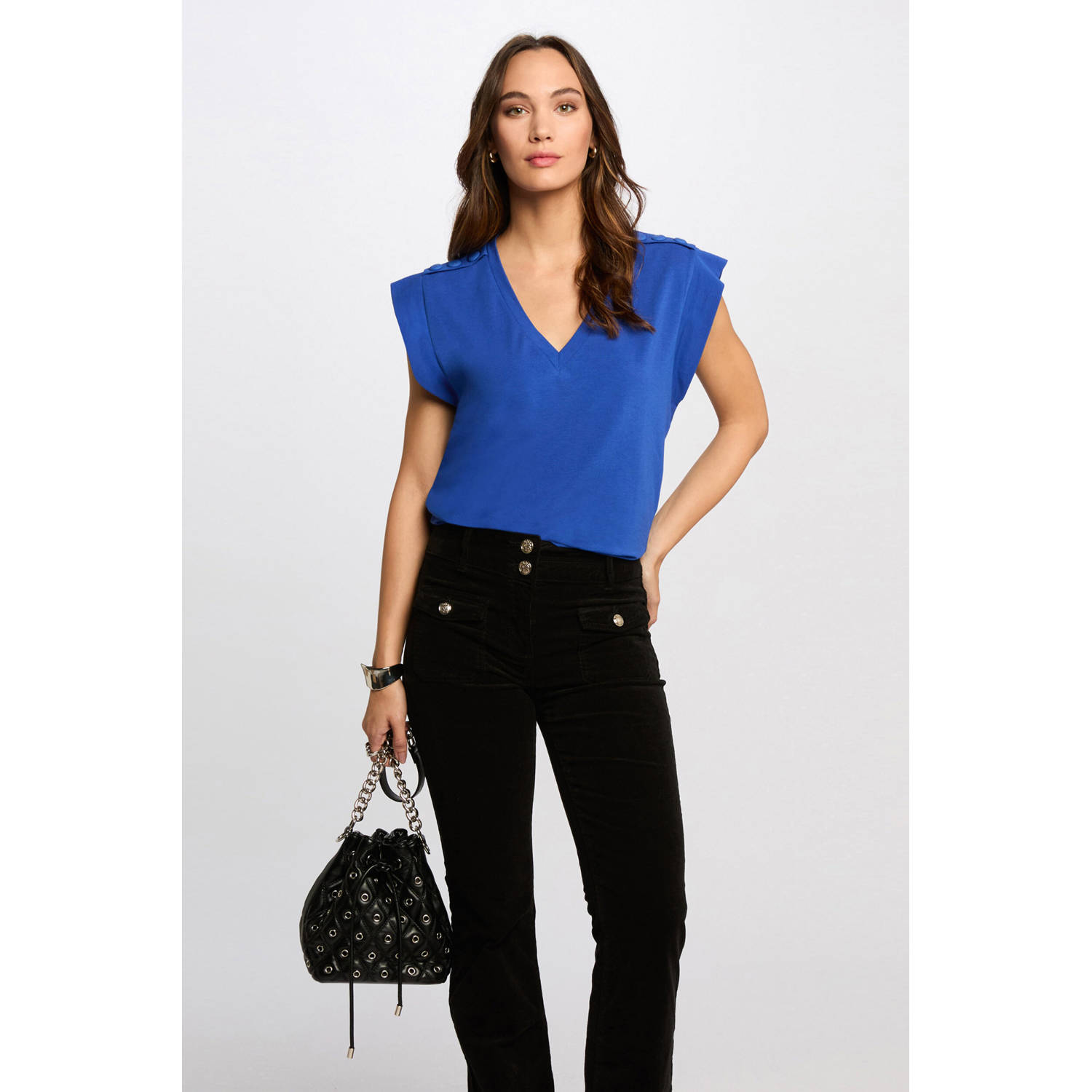 Morgan top blauw
