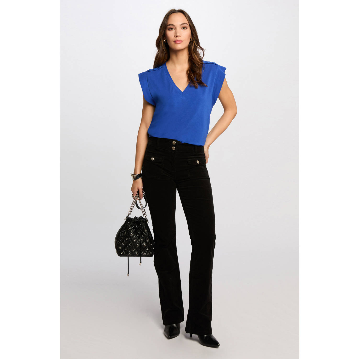Morgan top blauw