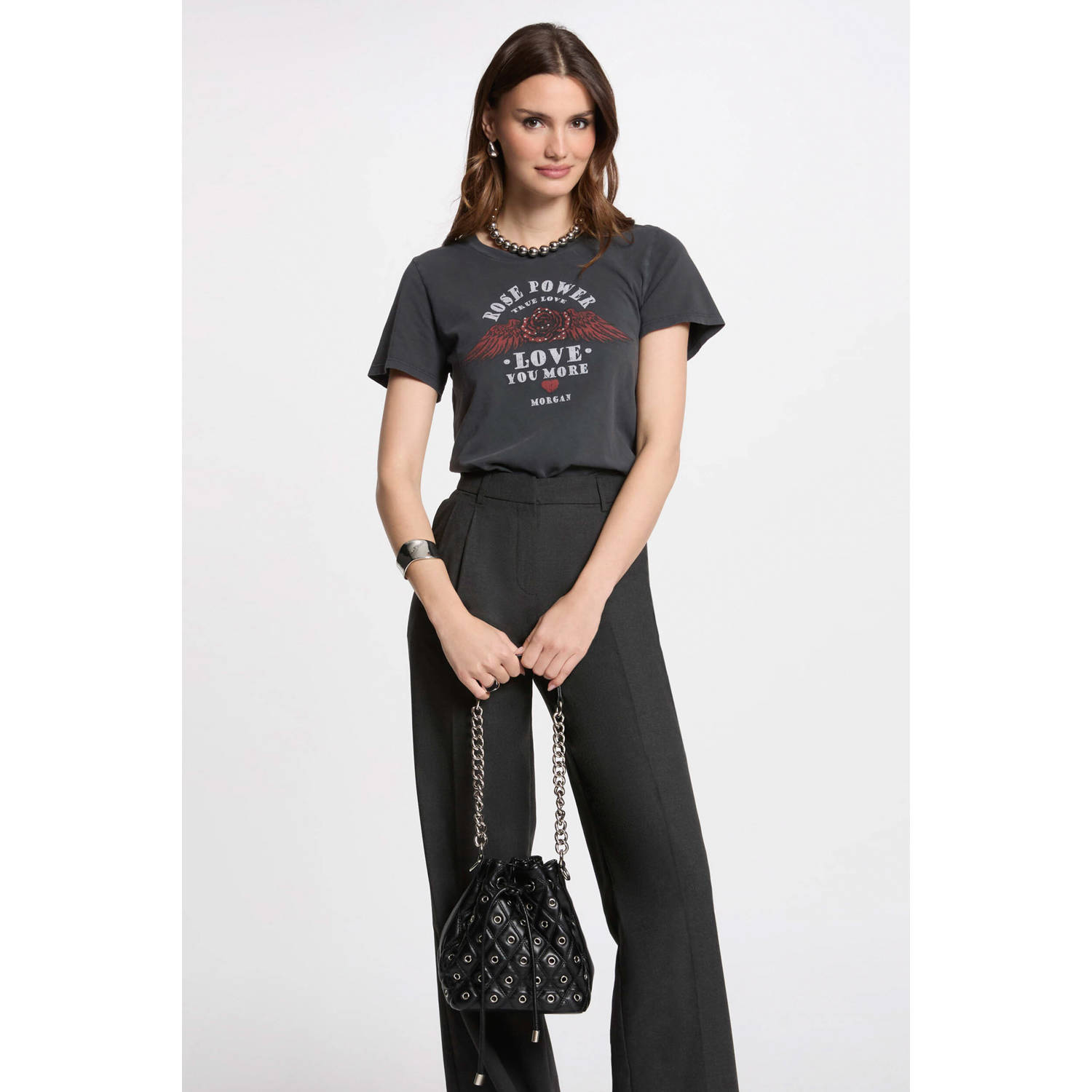 Morgan T-shirt grijs