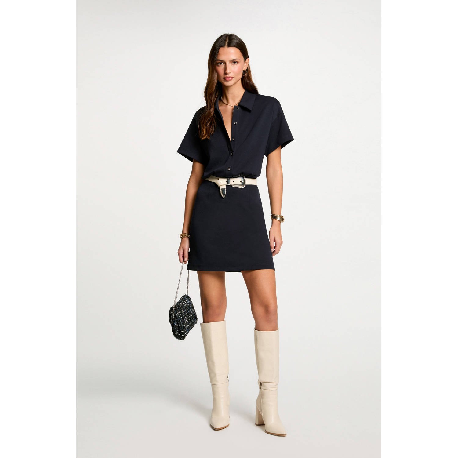 Morgan blousejurk marine