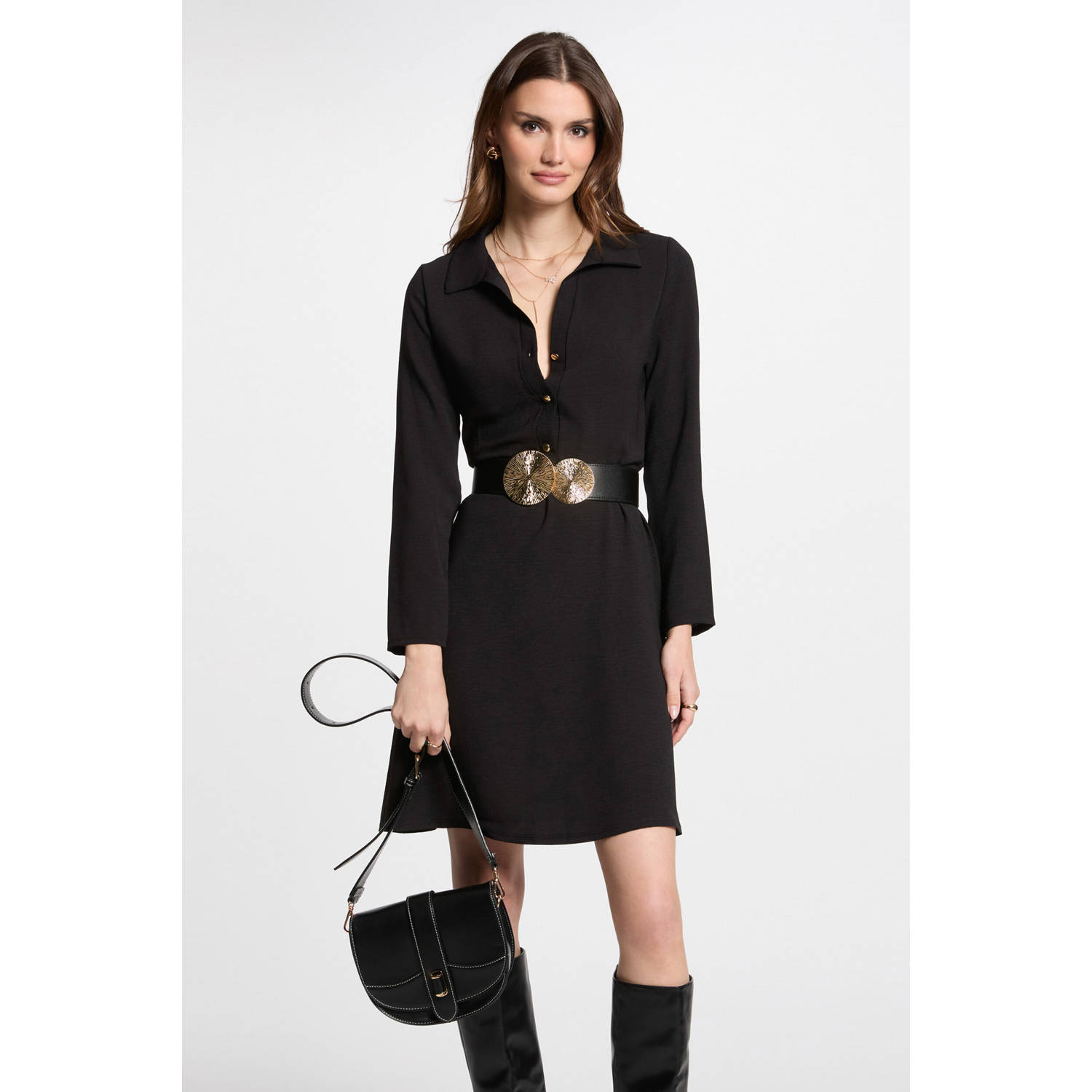 Morgan blousejurk zwart