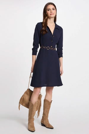 blousejurk marineblauw
