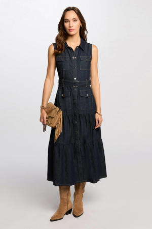 blousejurk dark blue denim