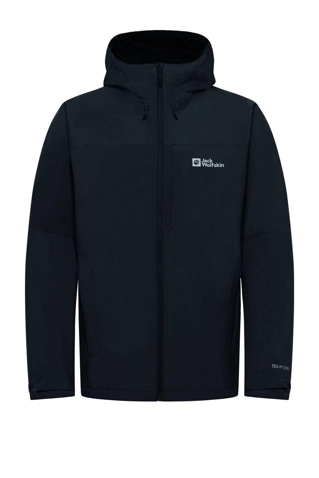 CMP Regenjas van scheurbestendig polyester voor heren met afneembare