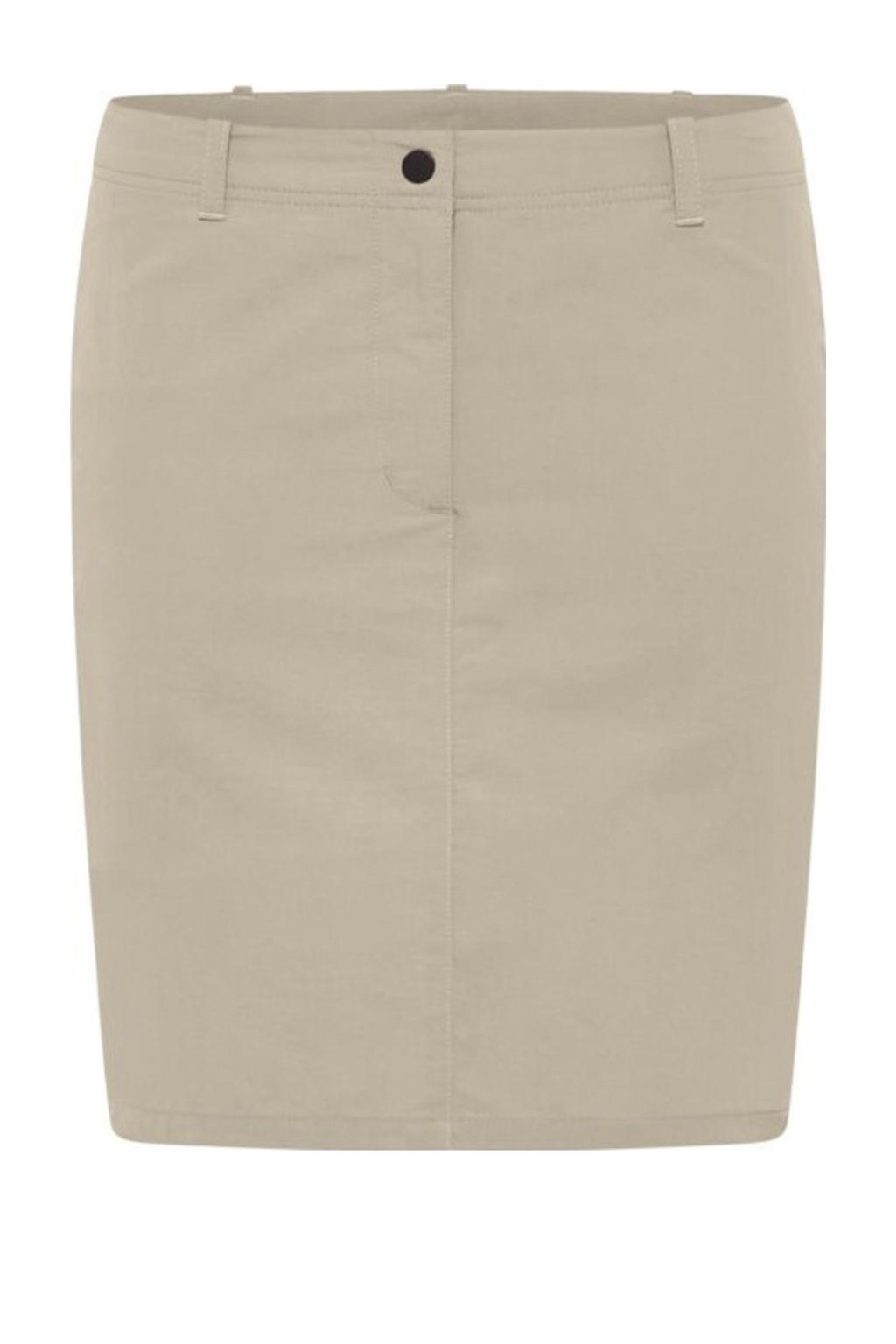 Beige dames Jack Wolfskin outdoor rok van polyester met rits- en knoopsluiting