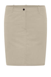 thumbnail: Beige dames Jack Wolfskin outdoor rok van polyester met rits- en knoopsluiting