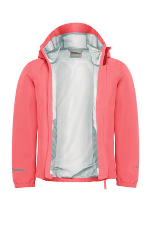 outdoor jas koraalrood