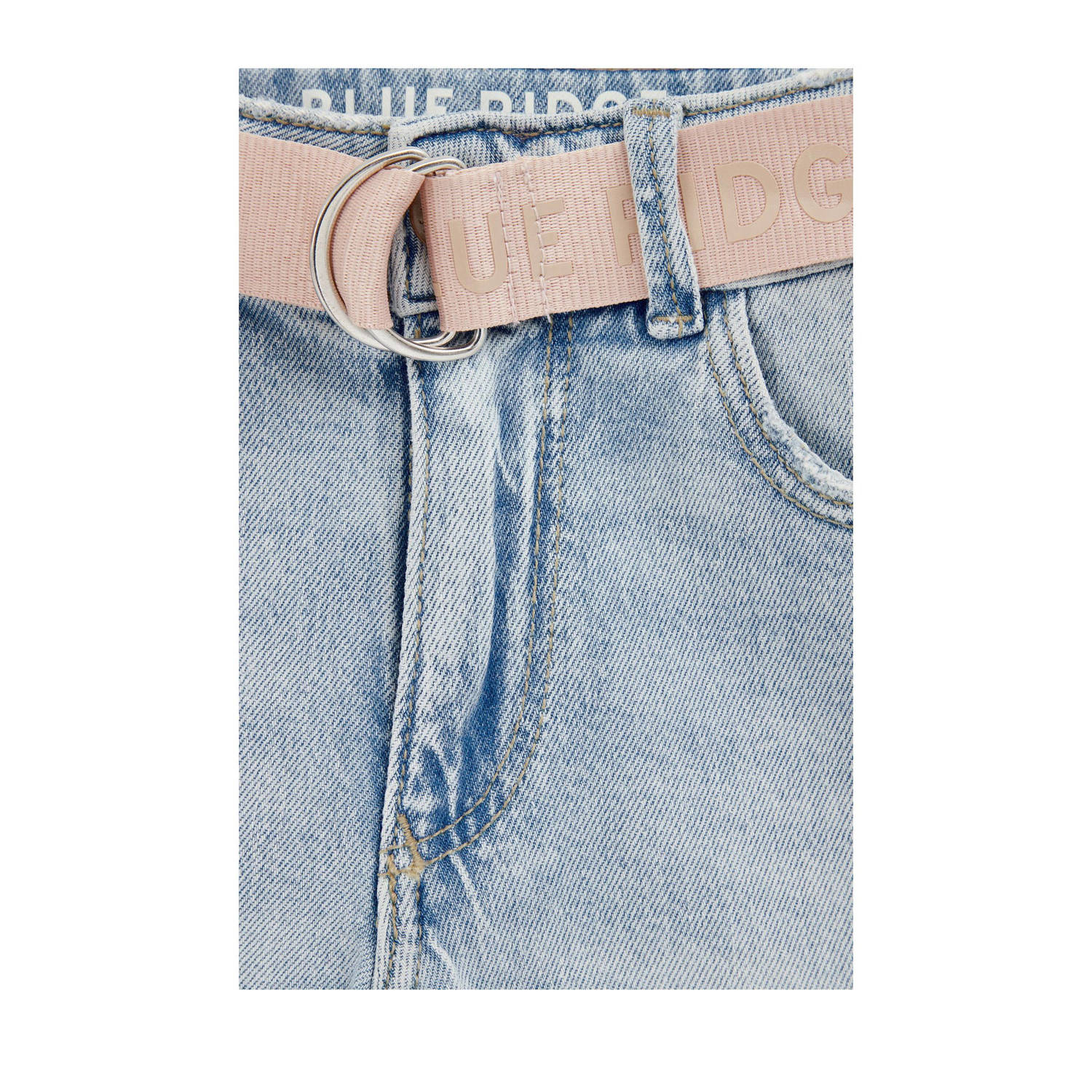 WE Fashion Blue Ridge wide leg regular waist jeans light blue denim