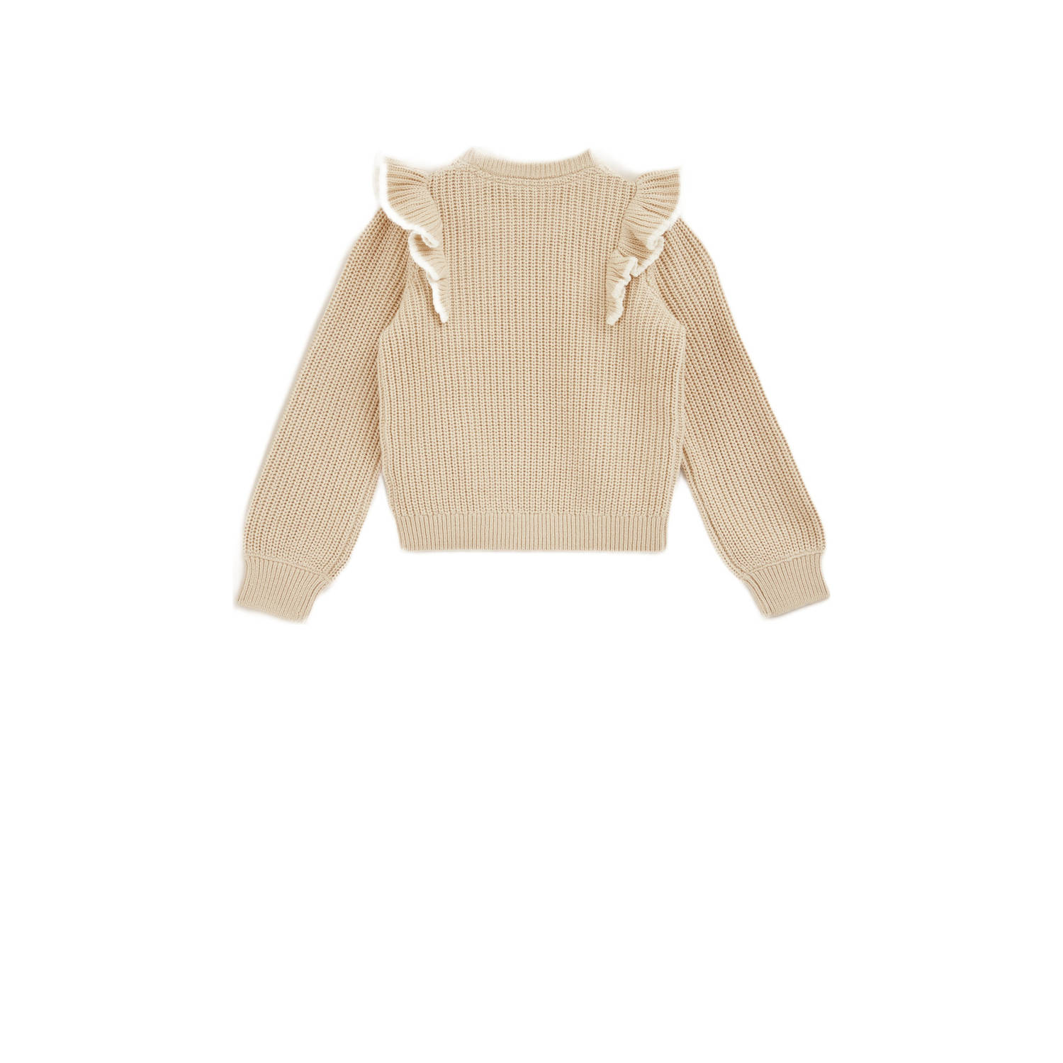 WE Fashion gebreide trui beige