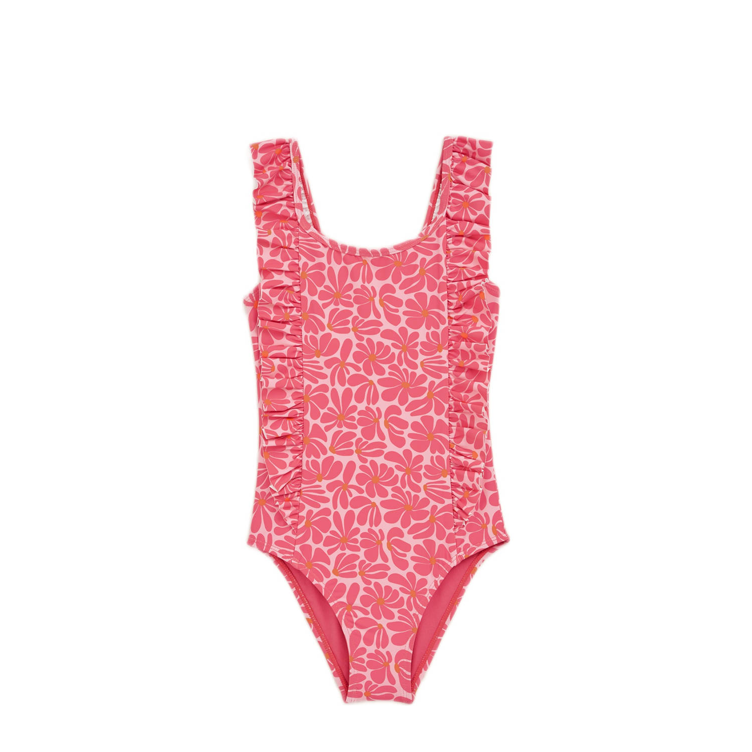 WE Fashion badpak roze oranje