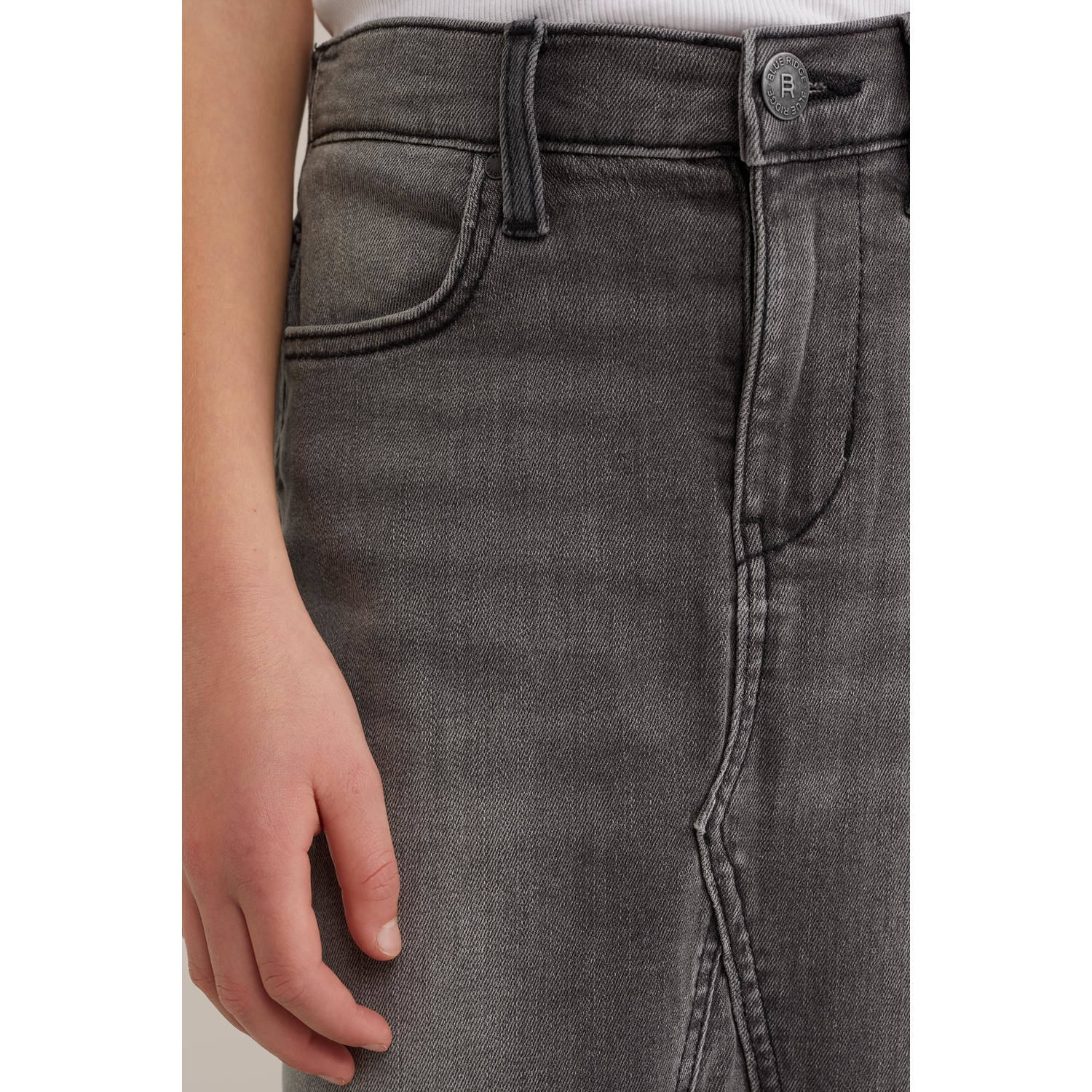 WE Fashion Blue Ridge spijkerrok grey denim