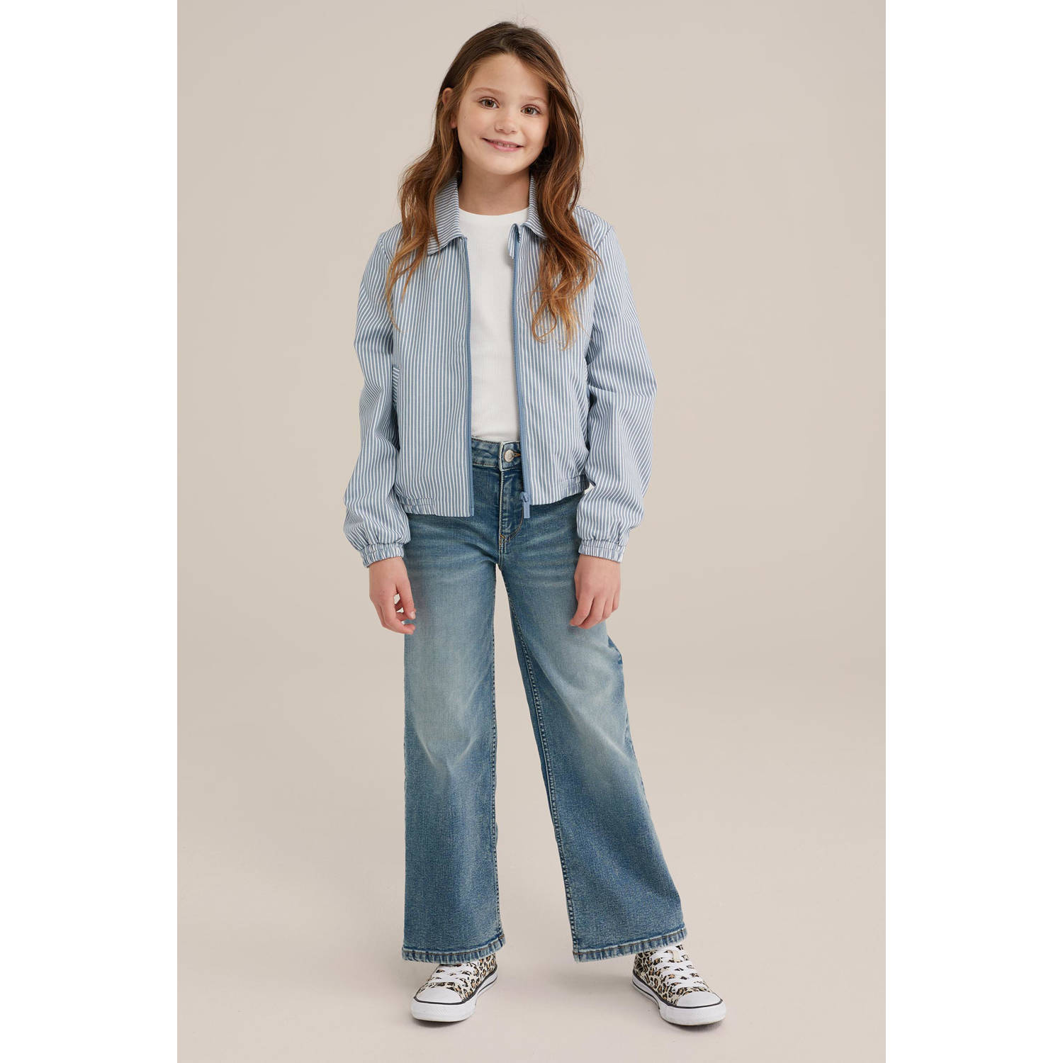 WE Fashion Blue Ridge jack lichtblauw
