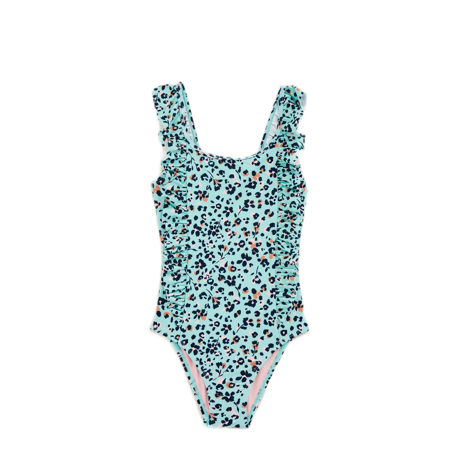 WE Fashion badpak lichtblauw zwart beige