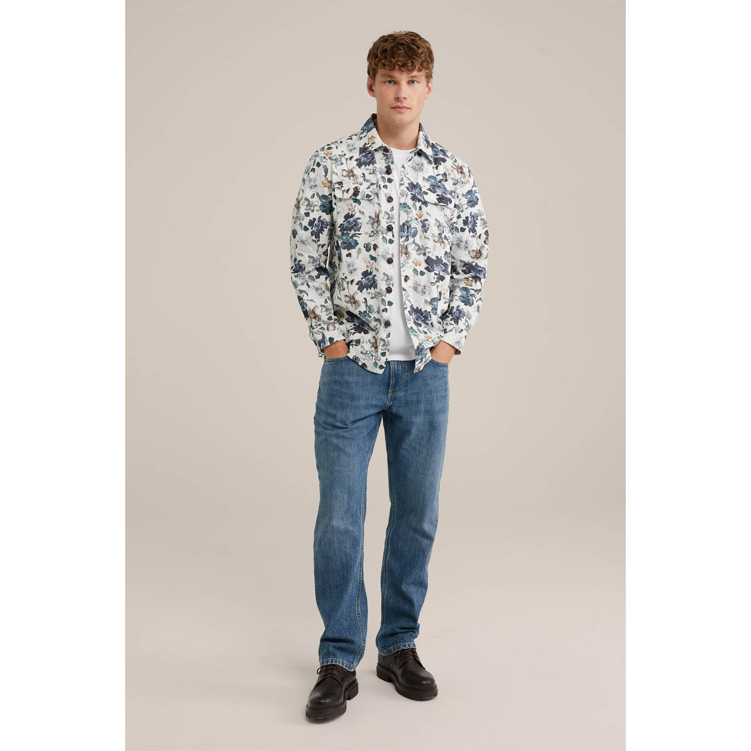 WE Fashion overshirt blauw