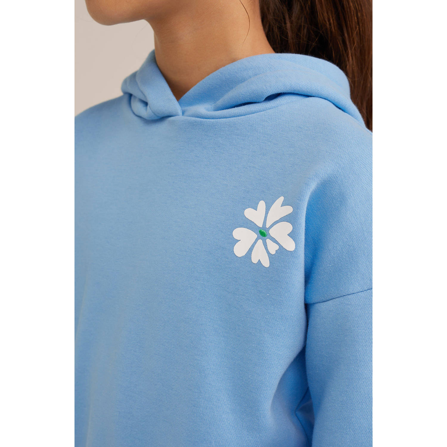 WE Fashion hoodie lichtblauw