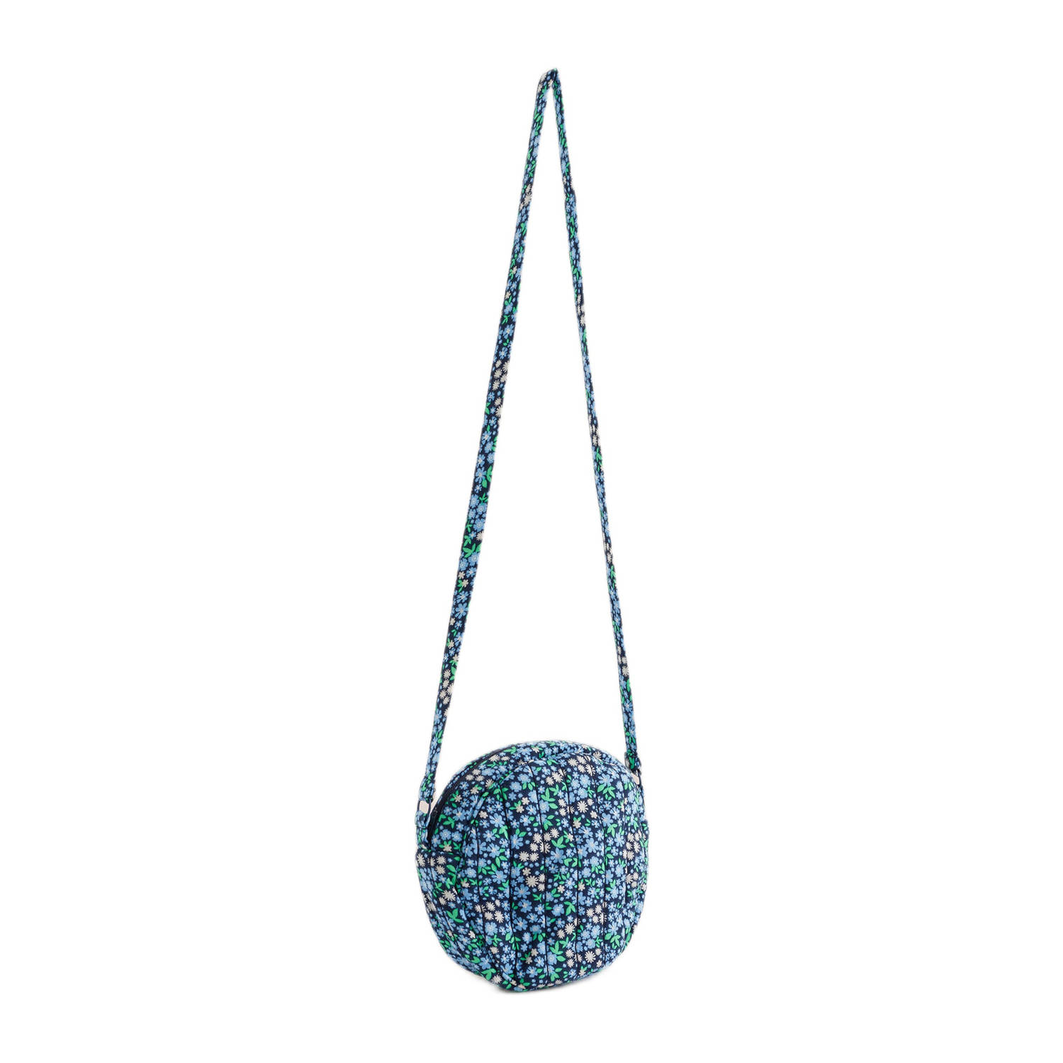 WE Fashion schoudertas donkerblauw groen lichtblauw
