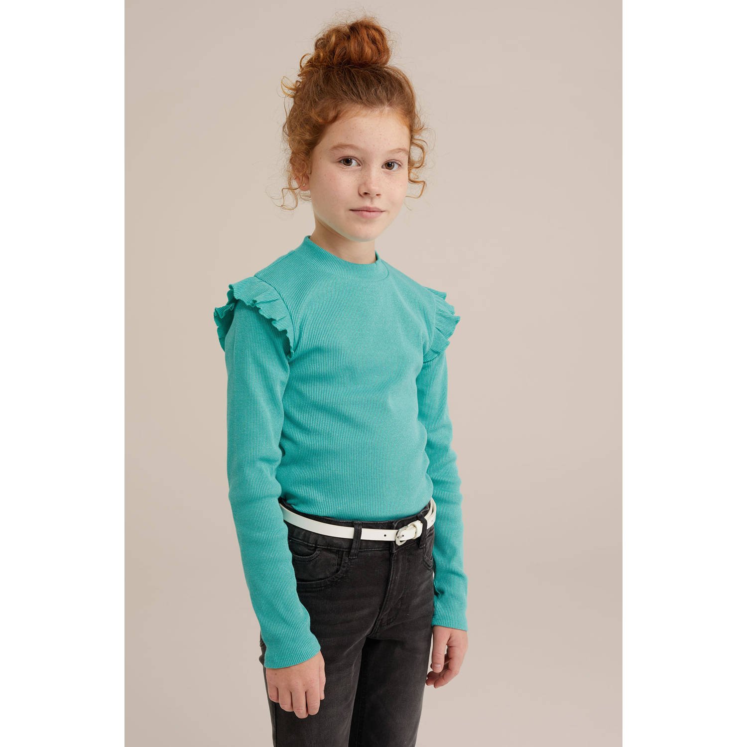 WE Fashion longsleeve blauw