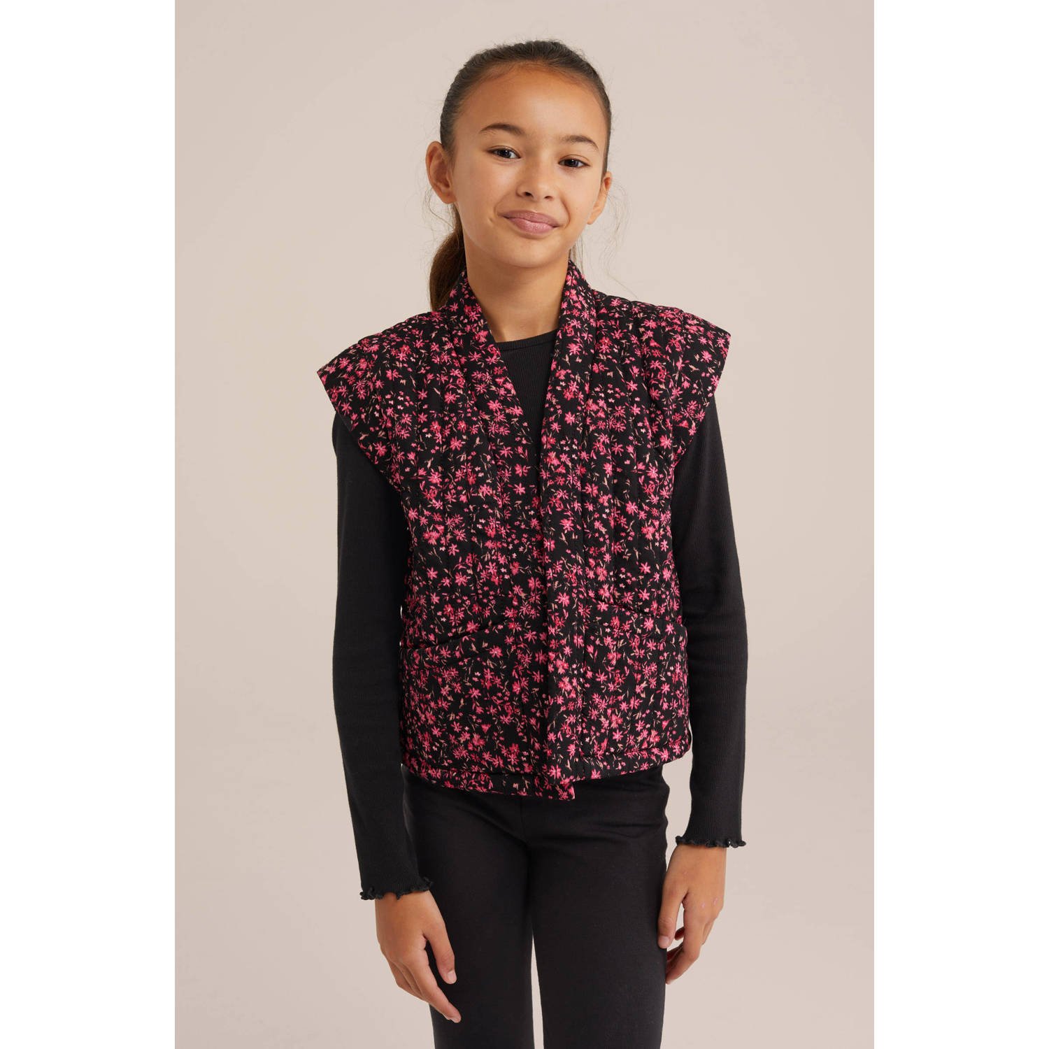 WE Fashion gilet roze