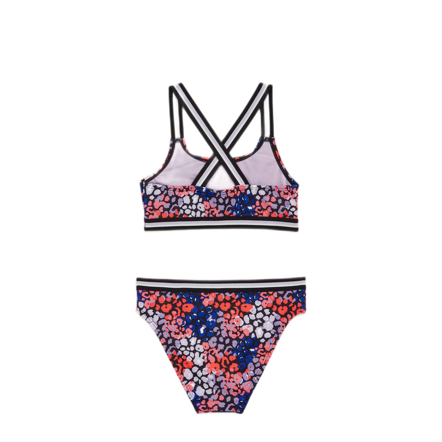 WE Fashion bikini paars rozeblauw