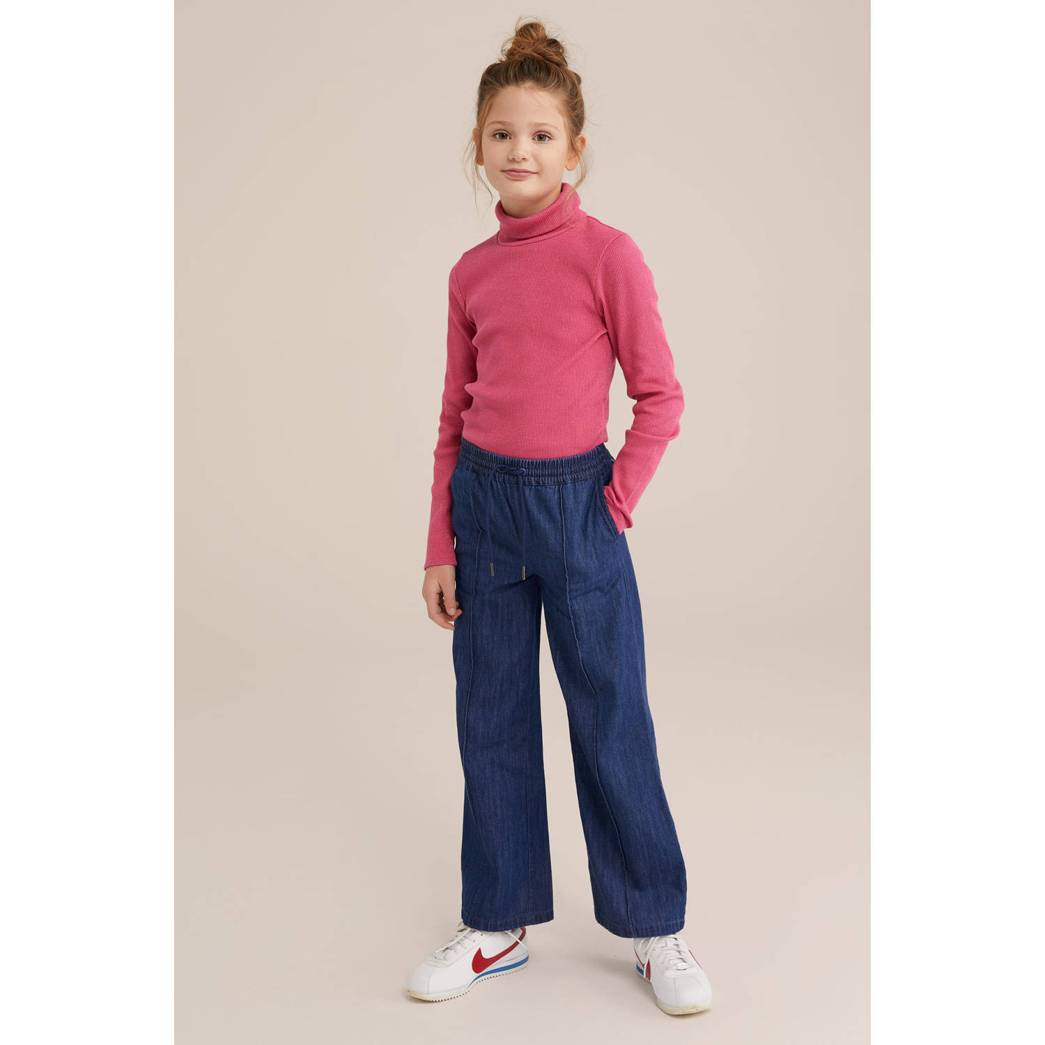 WE Fashion longsleeve fuchsia