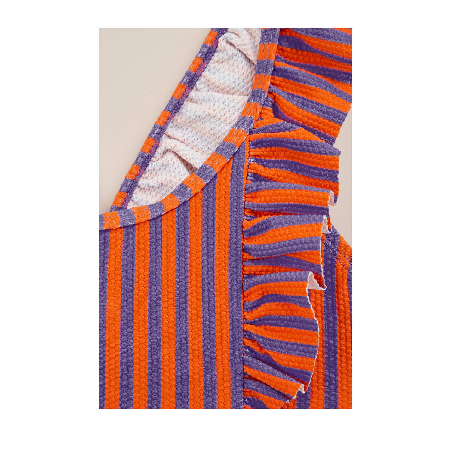 WE Fashion bikini paars oranje