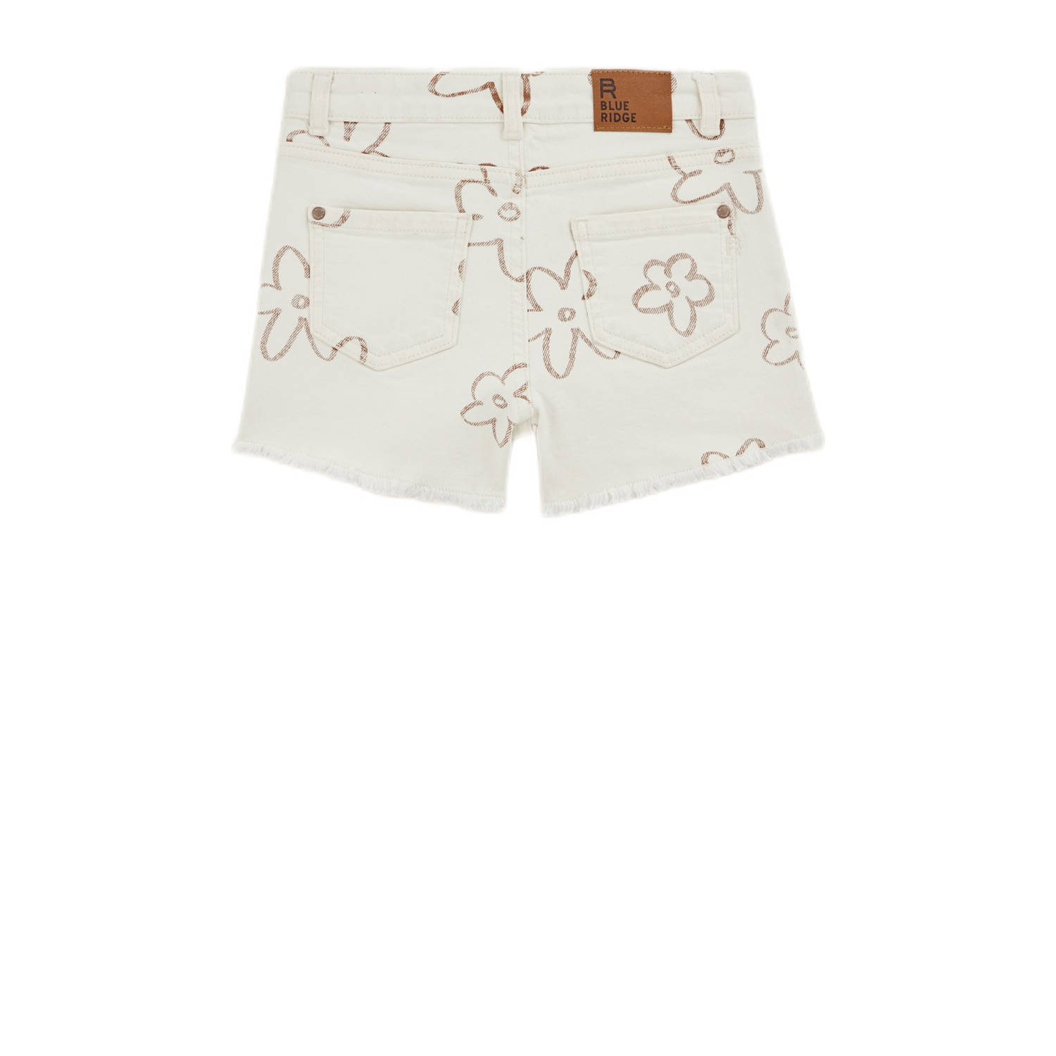 WE Fashion Blue Ridge slim denim short ecru