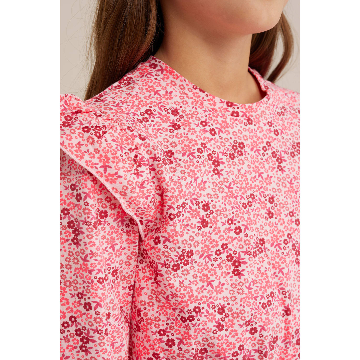 WE Fashion korte jurk roze
