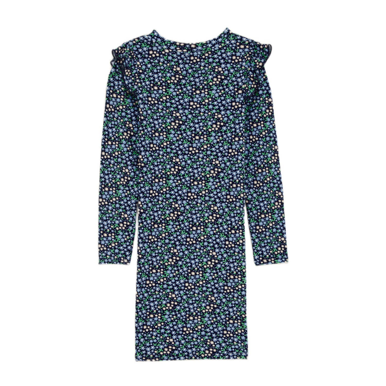 WE Fashion korte jurk donkerblauw