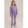 WE Fashion flared broek paars