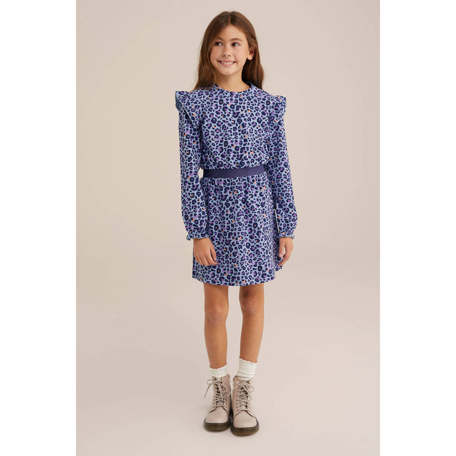 WE Fashion korte jurk lichtblauw