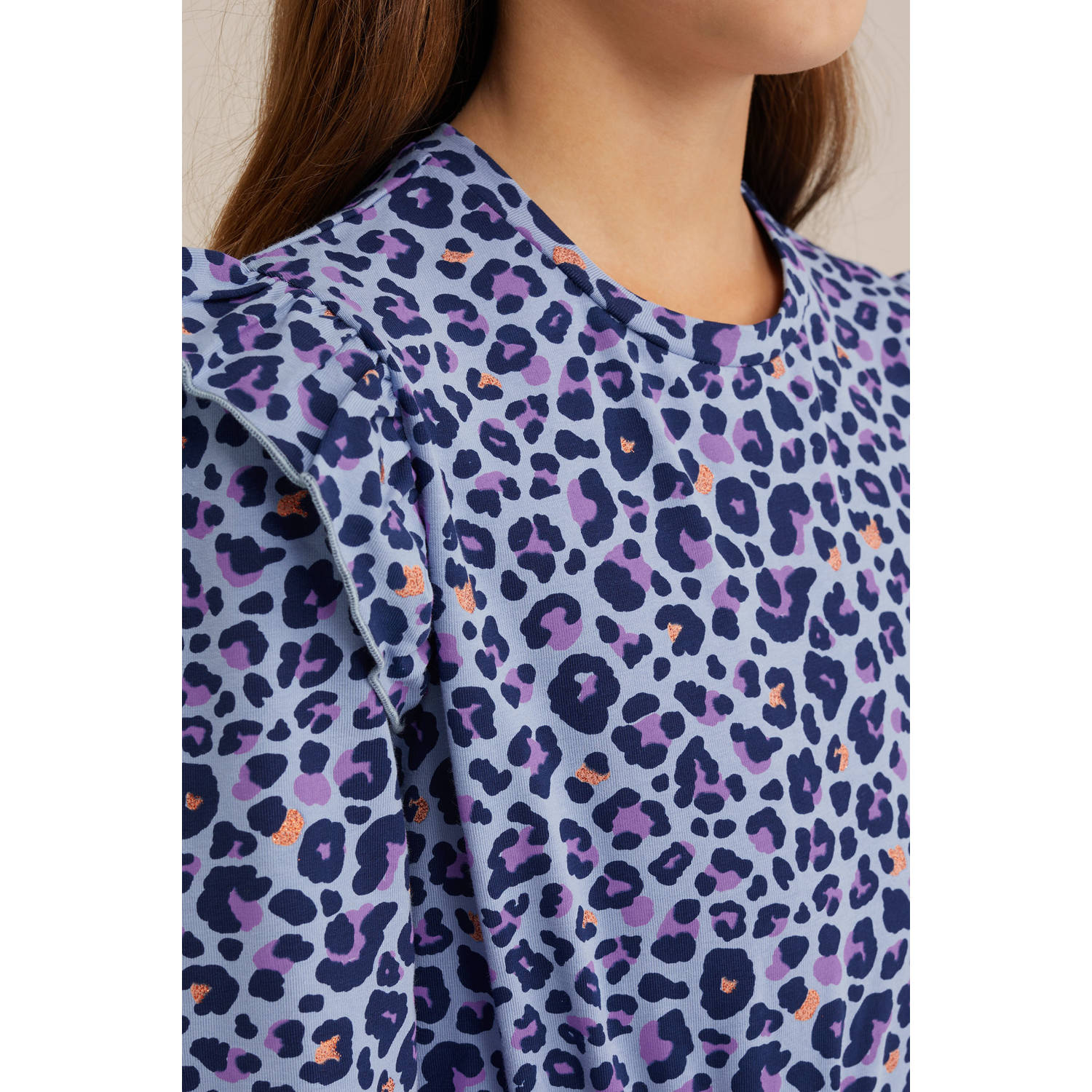 WE Fashion korte jurk lichtblauw