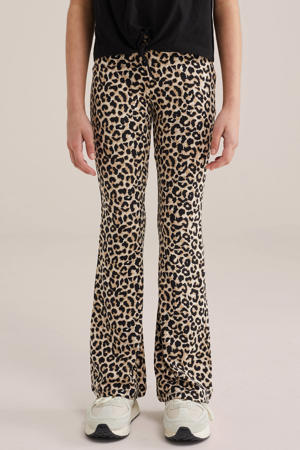 flared broek lichtbruin