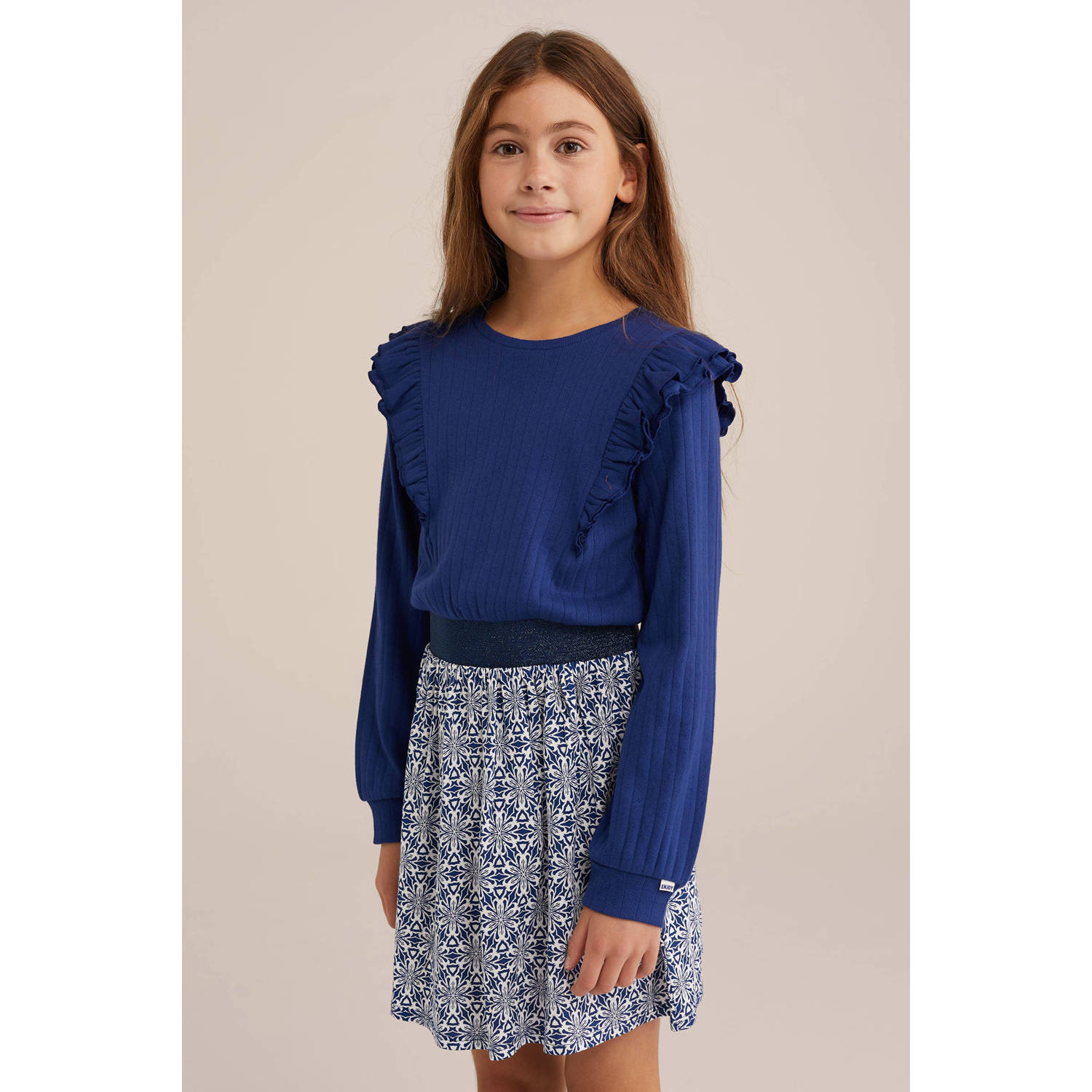 WE Fashion korte jurk donkerblauw
