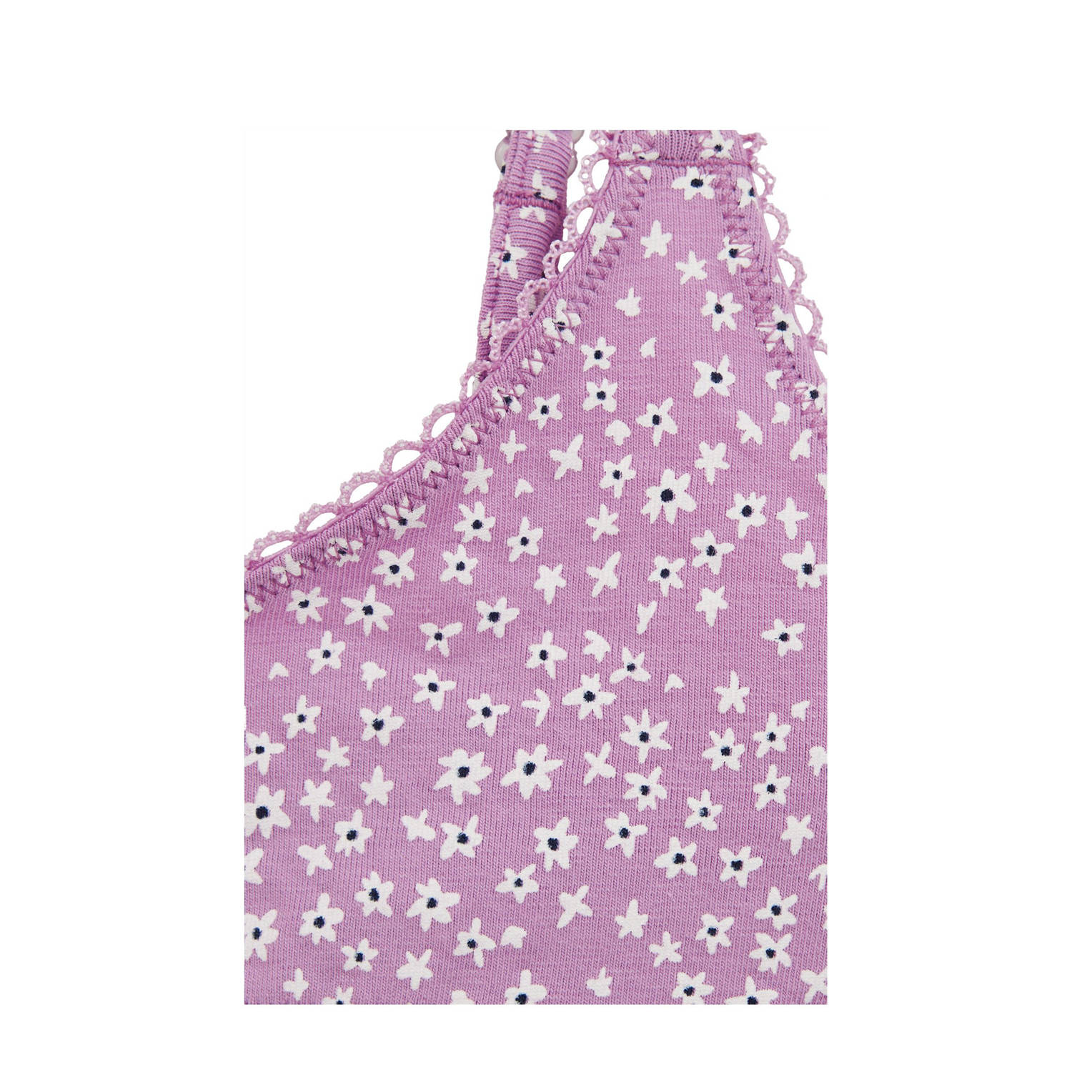 WE Fashion bh top set van 2 lila wit