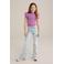WE Fashion T-shirt roze/paars