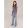 WE Fundamentals longsleeve paars/blauw/wit