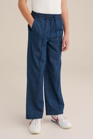 straight fit sweatpant dark blue denim