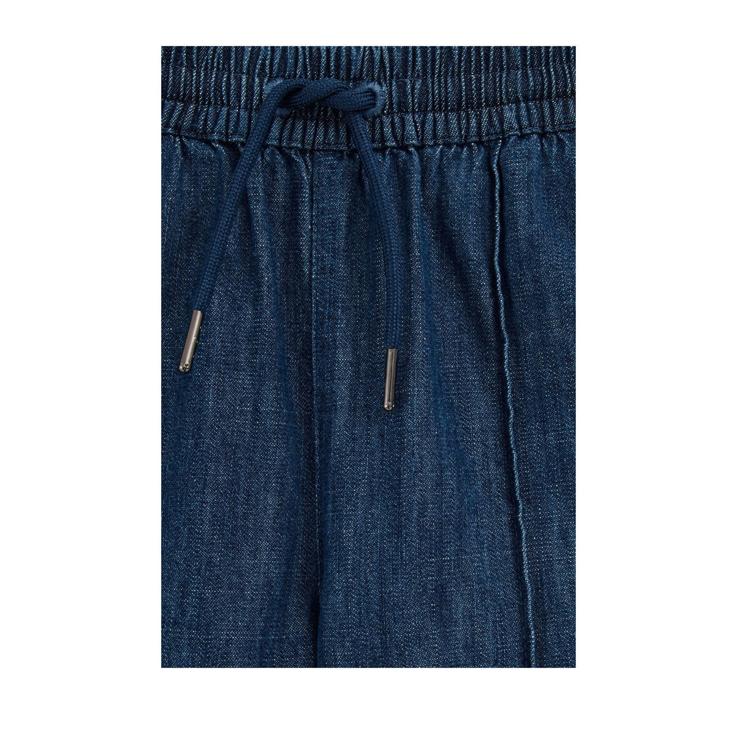 WE Fashion Blue Ridge straight fit sweatpant dark blue denim