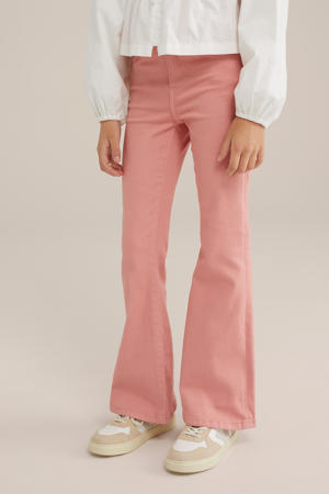 flared jeans lichtroze