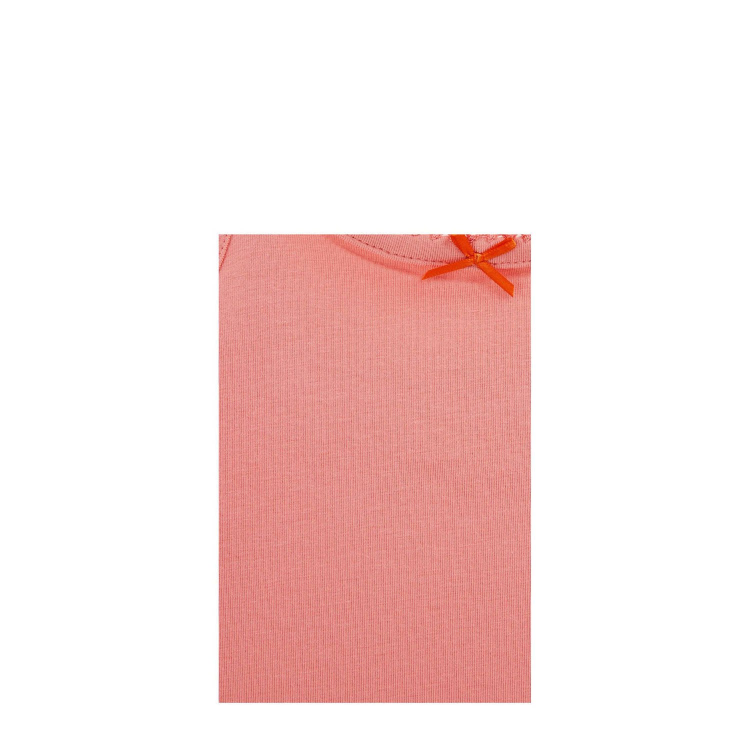 WE Fashion hemd set van 2 roze rood ecru