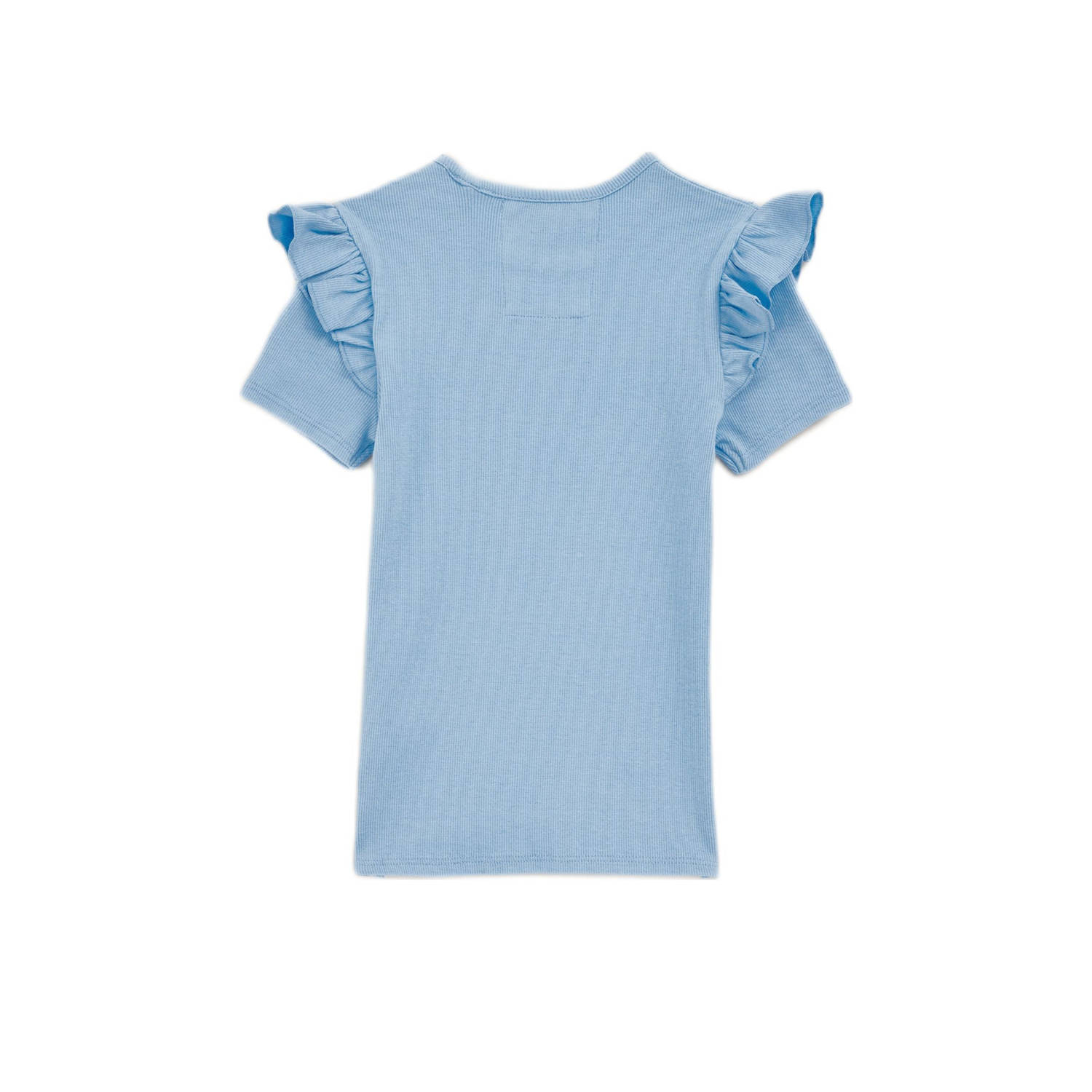 WE Fashion T-shirt pastel blauw