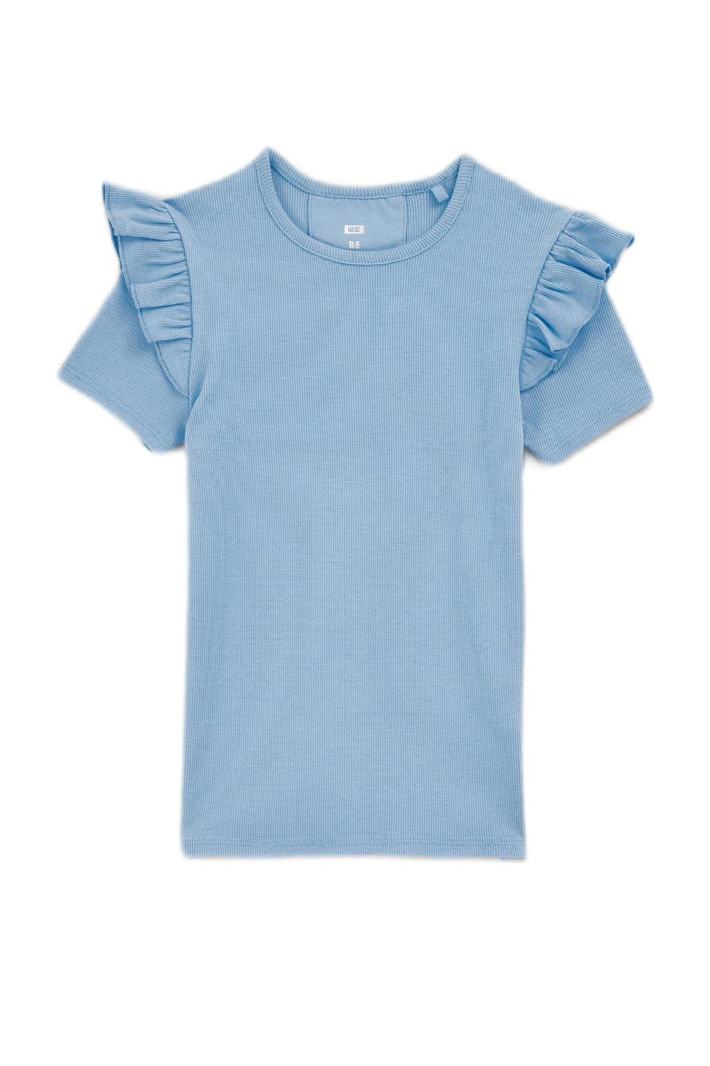 WE Fashion T-shirt pastel blauw